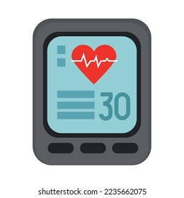 digital clock icon vector image with white background