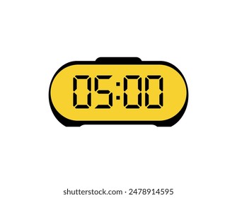 digital clock with information sign