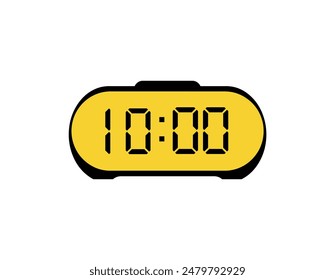 digital clock with information sign