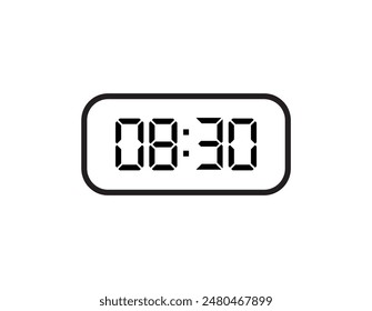 Reloj digital con información