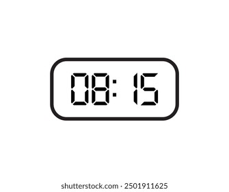 digital clock with information sign