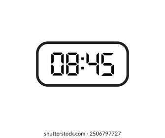digital clock with information sign