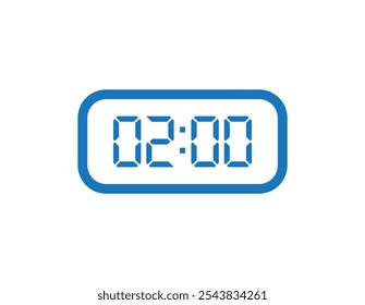 digital clock with information sign