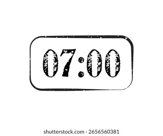 Reloj digital con signo de información