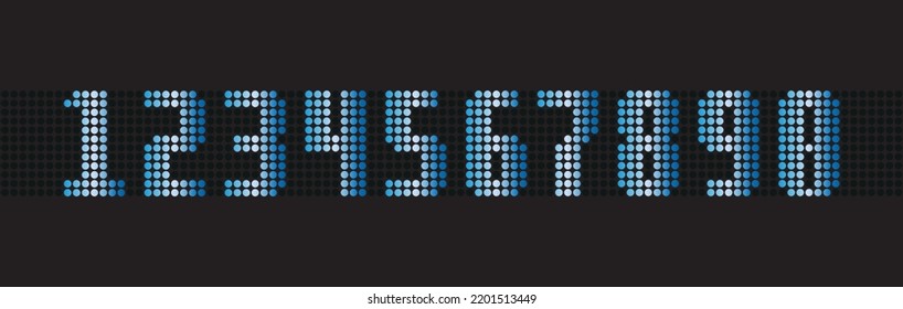 digital clock on black background
