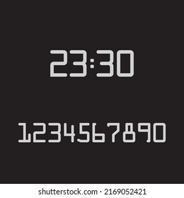 reloj digital en fondo blanco