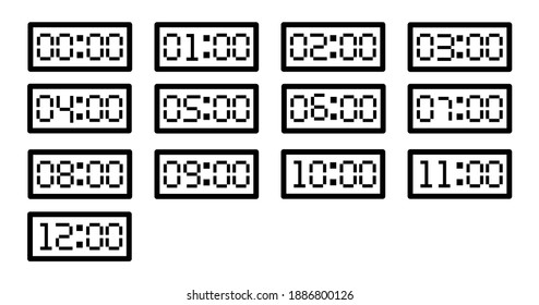 時計 イラスト 12時 の画像 写真素材 ベクター画像 Shutterstock