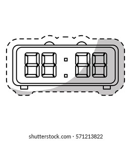 digital clock and timer icon design, vector illustration
