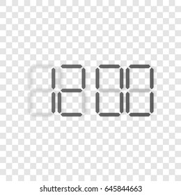 Digital Clock vector Display Concept