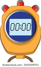 A digital clock vector illustration