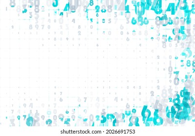 Digital code background, abstract technology  illustration. Data transfer concepts in internet. Graphic concept for your design.