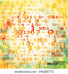 Digital code background, abstract vector illustration eps10