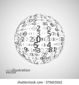 Digital code background, abstract vector illustration eps10. The concept of globalization