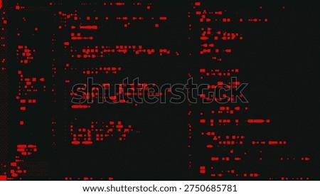 Digital Code on Dark Red Background. Data Breach