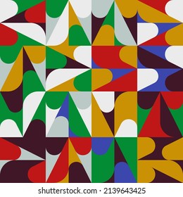 Digital collage graphics pattern made with vector abstract forms and generative geometric shapes, useful for web background, poster art design, magazine front page, hi-tech print, cover artwork.