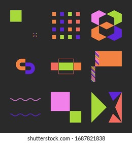Digital collage of vector abstract technological elements with high-tech lines and geometric shapes, useful for web background, poster art design, magazine front page, hitech print, cover artwork