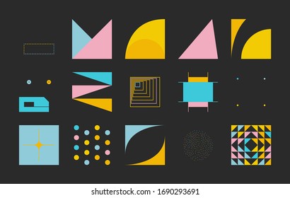 Digital collage of vector abstract technological elements with high-tech lines and geometric shapes, useful for web background, poster art design, magazine front page, hitech print, cover artwork