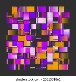Digital collage of vector abstract technological elements with high-tech lines and geometric shapes, useful for web background, poster art design, magazine front page, hitech print, cover artwork.
