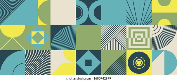 Digital collage vector artwork with abstract deconstructed shapes and cutout graphics elements, great for various backgrounds, poster art, textile design, decorative prints, invitation letters, etc.