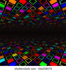 Digital and color light, abstract background.