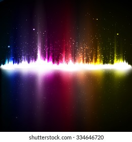 Digital color light Equalizer background. Vector illustration