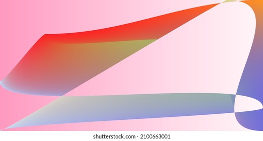 Digital Color Psychedelic Pink Illustration. Shape Rainbow Dynamic Technology Multicolor Gradient Mesh. Smooth Layers Modern Neon Trendy Background. Minimal Fluid Pastel Futuristic Smooth Surface.