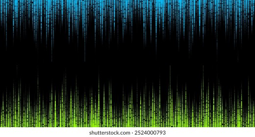 Digital colorful matrix texture or pattern background. Futuristic abstract backdrop. Visualization of big data. Broken screen or virus. Vector illustration.