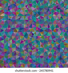 Digital colorful pattern with messy triangles grid