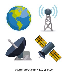 Digital communication design, vector illustration eps 10.