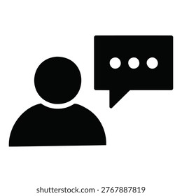 Digital Communication User Chat Speech Bubble Icon
