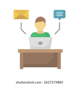 Digital communication Vector icon which can easily modify or edit 

