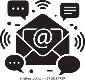 Comunicación digital vía Vector de correo electrónico