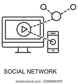 Digital communities that connect individuals, businesses, and organizations for communication and content sharing.