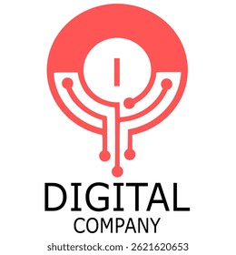 Digital Company Logo Vectors Art