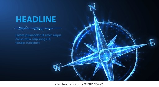 Digital compass. Business strategic explorer, Vision crisis, Mission path, Agency creative, Digital strategy, Market decision, Achievement strategy, Financial stock, Company vision concepts