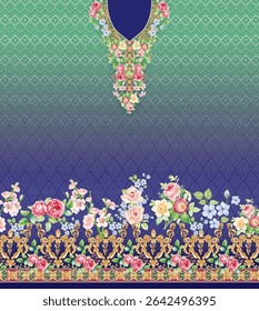 Digital composed shirt design and textile prints.
Pakistani brand Digital Designs