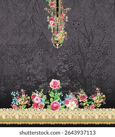Digital composed shirt design and textile prints.
Pakistani brand Digital Designs