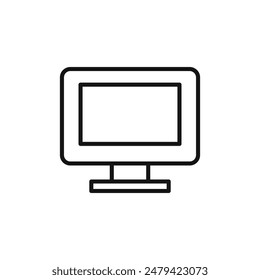 Digital Computer Screen Icon Perfect for Workstations and Gaming