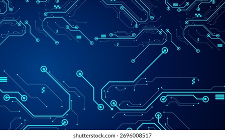 Vetor moderno do fluxo de dados da tecnologia do fundo do circuito da conexão digital