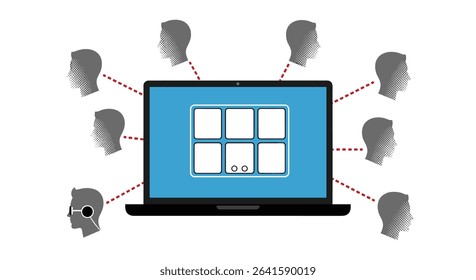 Digital Connection Facilitating Conversation Via Remote Access To Various Participants Online