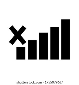 icono de conexión digital o logotipo símbolo de señal aislado ilustración vectorial - iconos vectoriales de estilo negro de alta calidad
