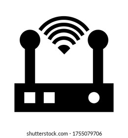 Symbol für digitale Verbindung oder Logo einzeln auf Zeichensymbolen, Vektorgrafik - hochwertige Vektorsymbole mit schwarzem Hintergrund
