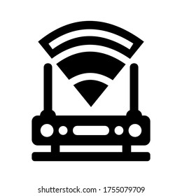 icono de conexión digital o logotipo símbolo de señal aislado ilustración vectorial - iconos vectoriales de estilo negro de alta calidad
