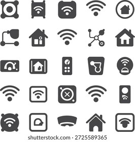 Digital Connectivity Wifi Network and Wireless Internet Icons