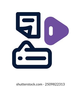 Icono de contenido digital. Icono de Vector de doble tono para su Sitio web, móvil, presentación y diseño de logotipo.