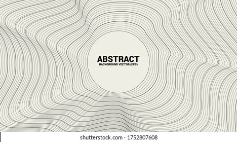 Digital Contour curve dot and line ripple and wave with wireframe . Abstract Background for 3D Futuristic technology concept