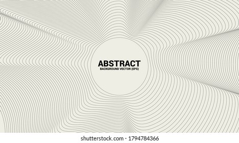 Digital Contour curve dot and line ripple and wave with wireframe . Abstract Background for 3D Futuristic technology concept