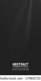 Digital Contour curve dot and line ripple and wave with wireframe . Abstract Background for 3D Futuristic technology concept