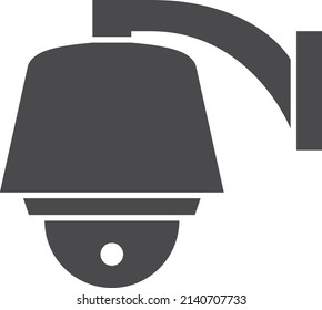 Digital control system. Hanging camera black symbol