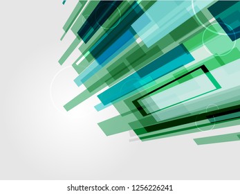 Digital corporate concept vector illustration. Abstract background with glossy futuristic graphic.